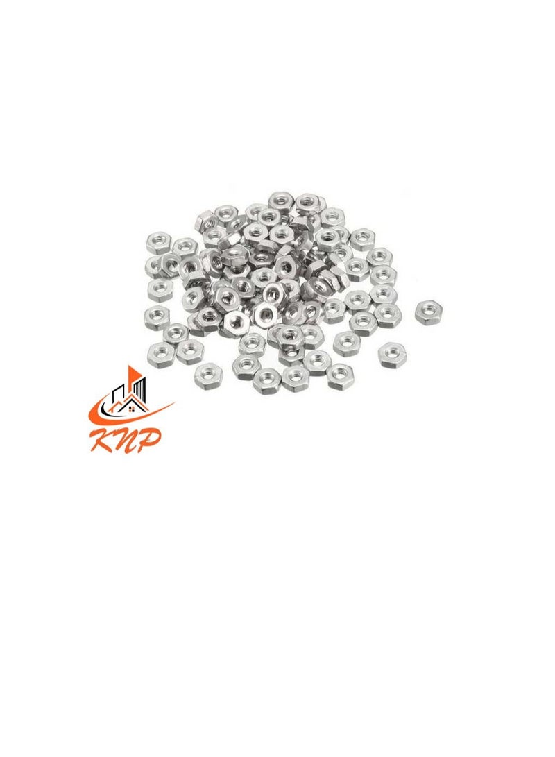 KNP KNP Steel Hexagon Nuts - Pack of 100 (M6) - Image 2