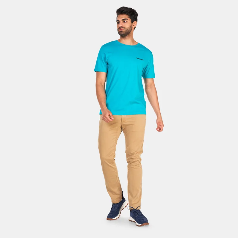 Timberland Men's Small Logo Print Logo T-Shirt