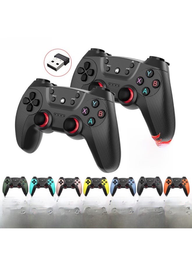 Generic - 2.4g Wireless Game Controller Dualshock Supports Android Usb Tv Computer Double Player Handle For Tv Computer-Product Color:Elegant Silver (Doubles)-Bare Metal - Image 1