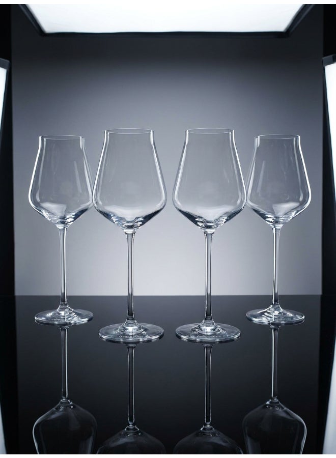 Chef & Sommelier طقم كؤوس نبيذ بقاعدة ناعمة 4 × 300 مل للنبيذ، الشمبانيا، العصير، الماء، المشروبات الغازية، المشروبات الكحولية، المشروبات الساخنة - Image 5