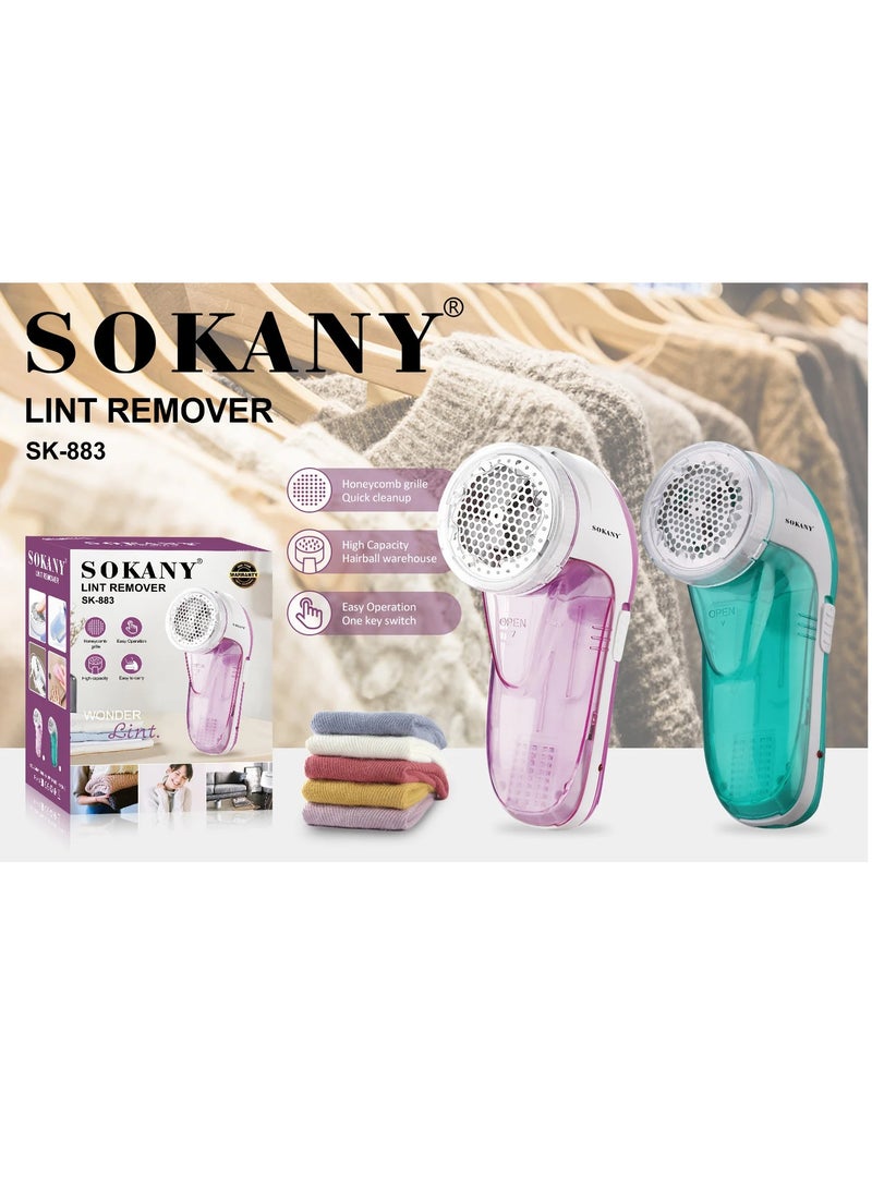 sokany Sokany Clothes Lint Remover, Effortless and Easy to Operate Lint Remover, Portable Design, Transparent Lint Collection Box, SK-883 - Image 2