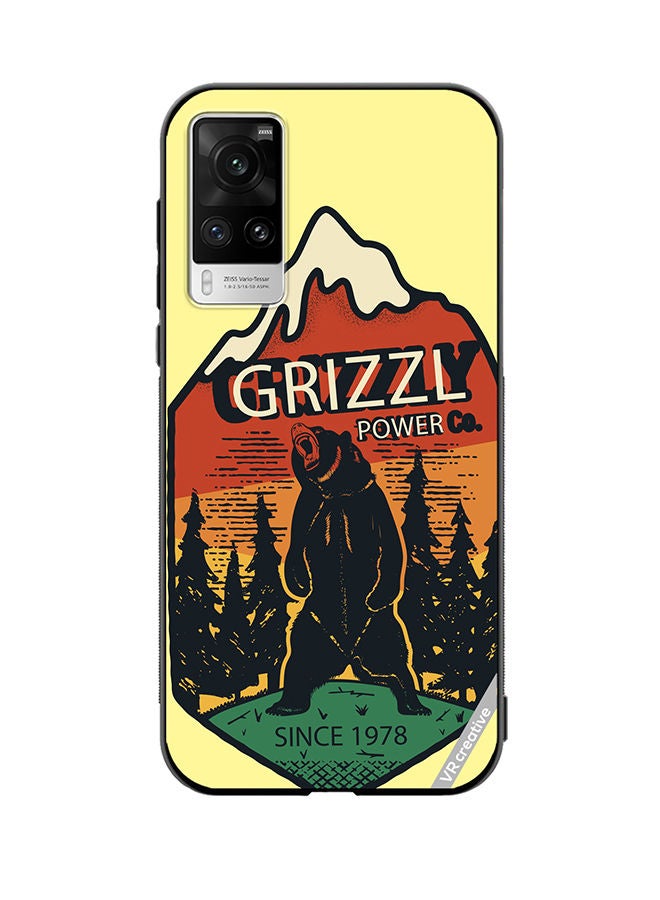 VR CREATIVE Protective Case Cover For Vivo X60 Pro Grizzly Bear Design Multicolour - Image 1