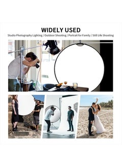 Selens 32 Inch (80cm) Reflector Photography, Collapsible Light Reflector with Carrying Case, 5 in 1 Handle Reflector for Photography Photo Studio Lighting -Translucent, Silver, Gold, White and Black  - Image 3