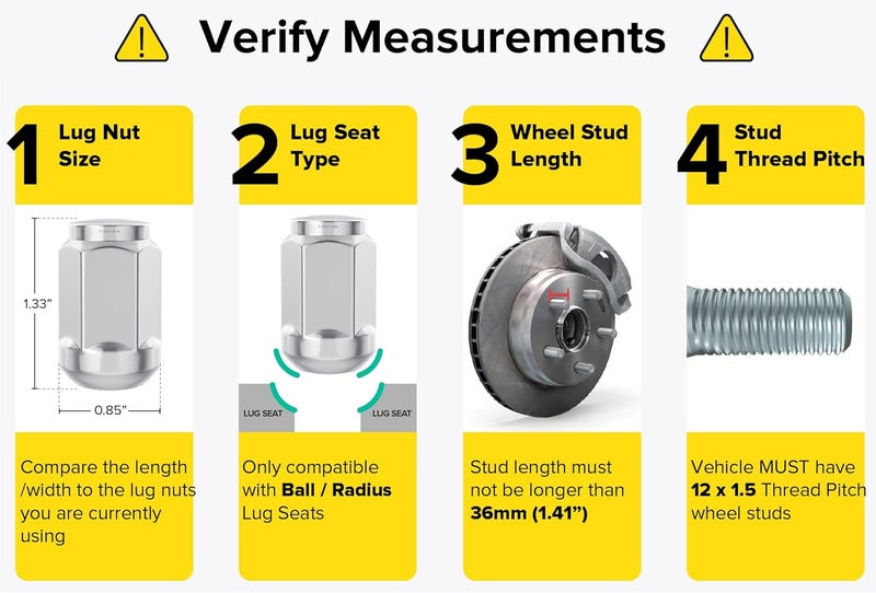 StanceMagic 20pc Silver/Chrome Bulge Lug Nuts - Image 3