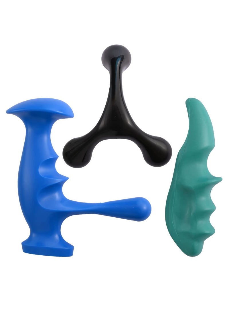 general Manual Trigger Point Massage Tool and Thumb Saver for Full Body Deep Tissue Massage, with 3-Legged Massage Knobs, Stress Relief - Image 1