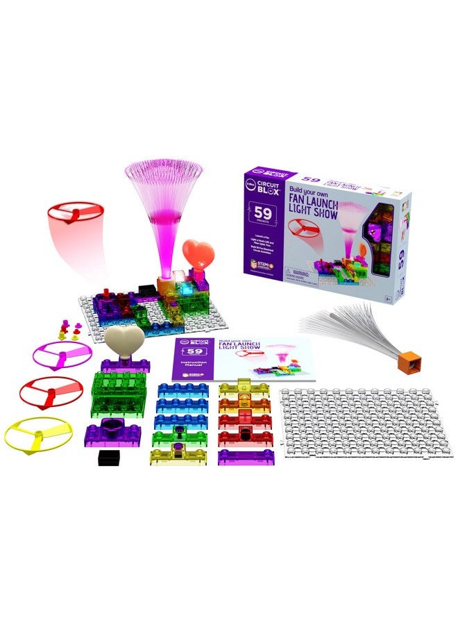 E-Blox Building Blocks Stem Circuit Kit 59 Projects Build Your Own Fan Launch Light Show Science Projects Birthday Gift Boys Girls 8+ - Image 2