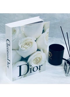 Lovely Book & Book Dior 2020 Model White Rose Figured Openable Decorative Book Box  - Image 1