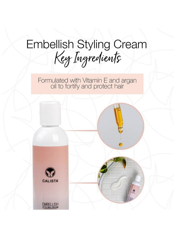 Calista Embellish Hair Styling Cream Travel Size, Salon Quality Nourishing Styling Cream for All Hair Types, 4 oz (4 oz) - Image 3