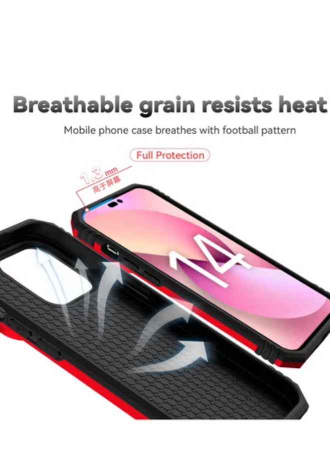 GULFLINK Back Cover Phone Protect Case For iPhone 14 Pro Red - Image 5