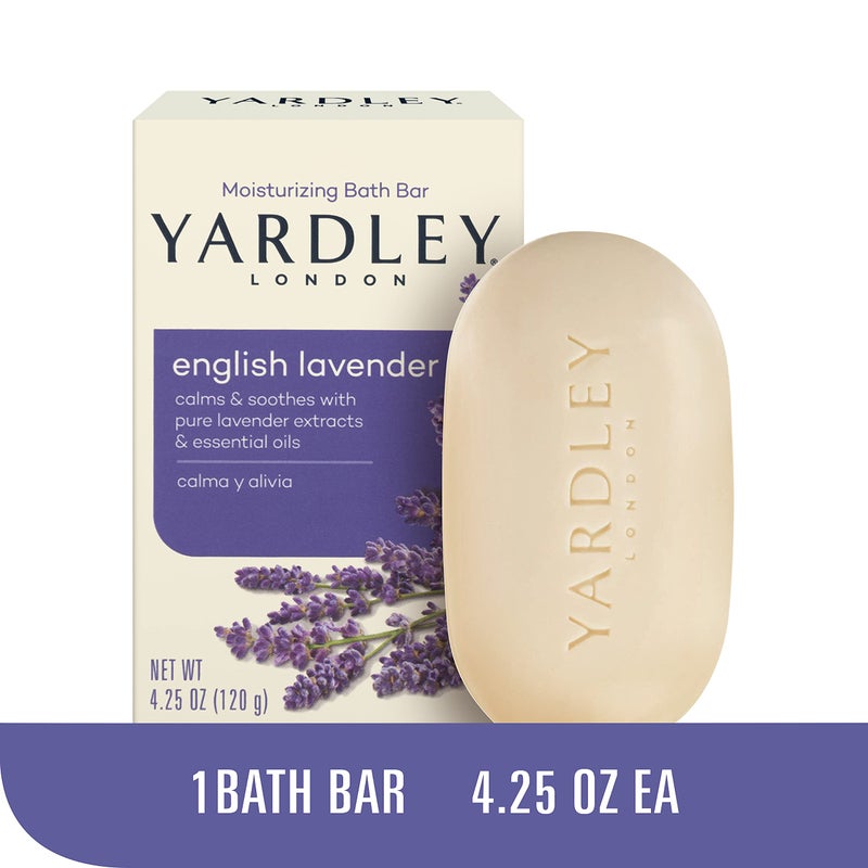 Yardley London English Lavender with Essential Oils Soap Bar, 4.25 oz Bar (Pack of 1) - Image 2