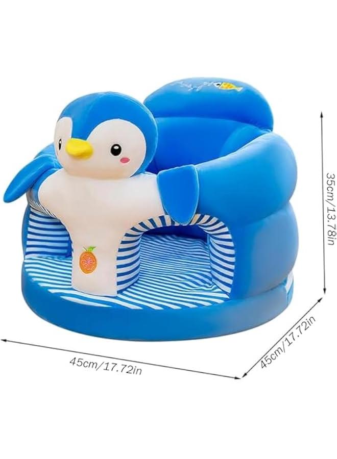 HOOKOR Durku Baby Support Seat Sofa Chair,Baby Sitting Support Pillow Baby Sofa Sitting Chair Cushion Baby Floor Support Seat Learning Sitting Chair Protector for Infants Toddler (Penguin) - Image 2