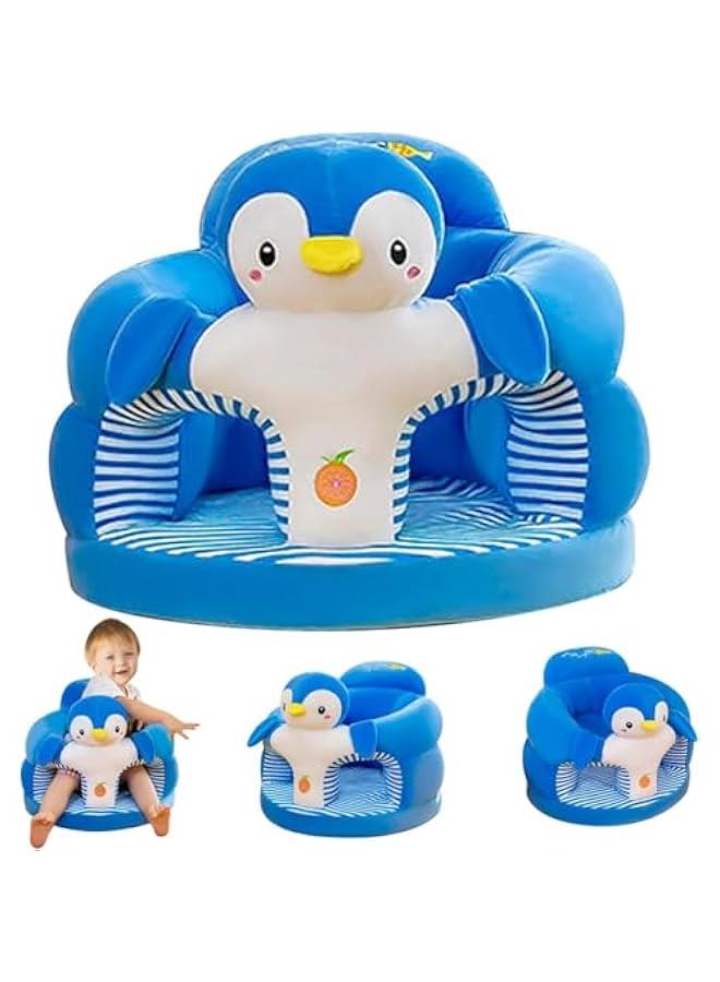 HOOKOR Durku Baby Support Seat Sofa Chair,Baby Sitting Support Pillow Baby Sofa Sitting Chair Cushion Baby Floor Support Seat Learning Sitting Chair Protector for Infants Toddler (Penguin) - Image 3