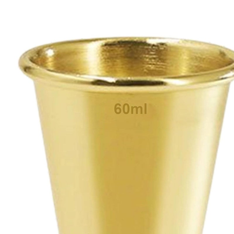 FINALITY Gold Cocktail Measuring Jigger | 30ml/60ml Dual-Sided Bar Tool | Professional Stainless Steel Jigger for Home Bar & Bartenders - Image 4