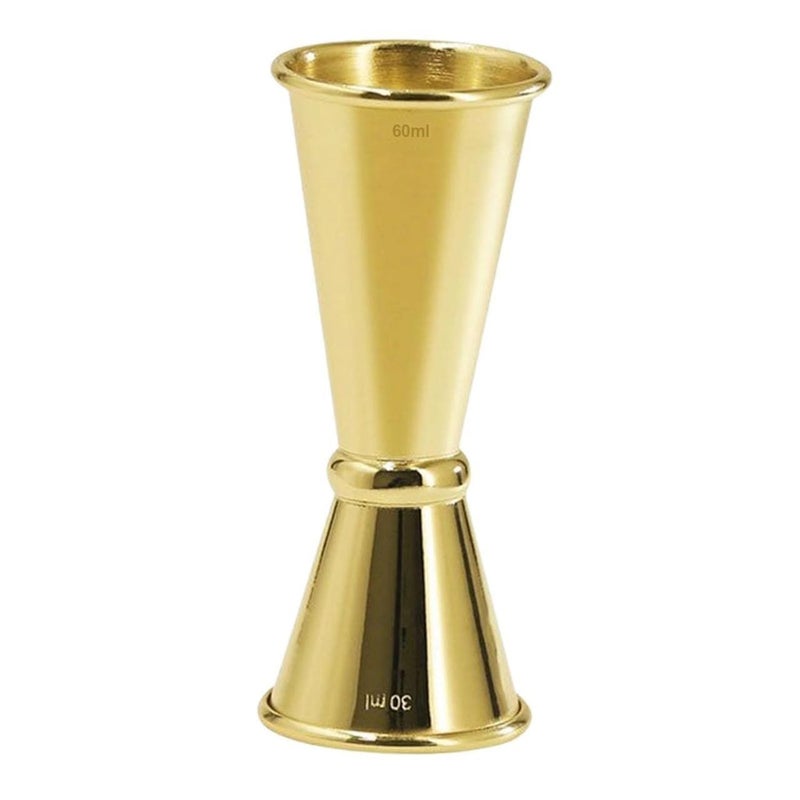 FINALITY Gold Cocktail Measuring Jigger | 30ml/60ml Dual-Sided Bar Tool | Professional Stainless Steel Jigger for Home Bar & Bartenders - Image 2