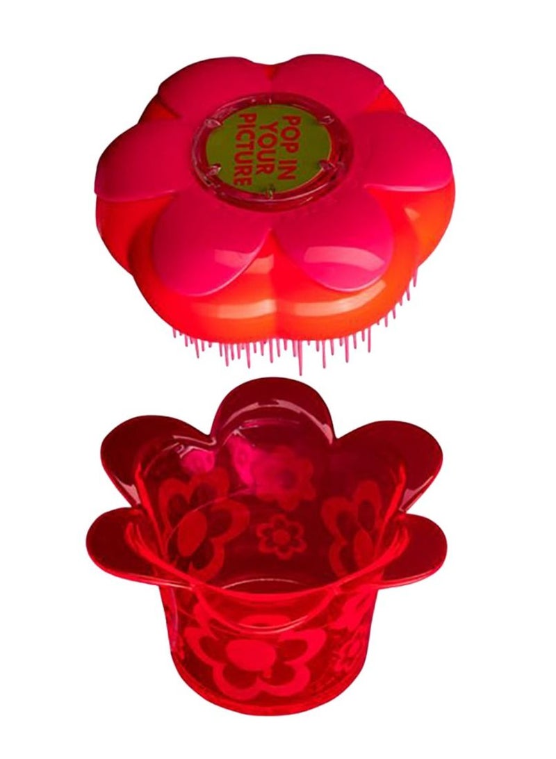 Tangle Teezer Flower Pot Orange Pink - Image 1
