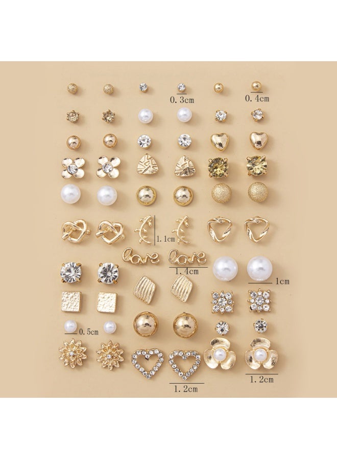 30 Pairs Small Size Earrings with Different Designs,Cute Earring Gifts for Women  - Image 2