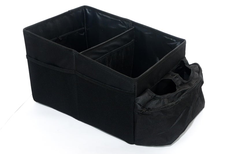 Generic Car Trunk Organizer Holder, Auto Cargo storage Box, Container Boot Case, Adjustable Pockets, Collapsible Multi-Compartment, Non-Slip Bottom, Waterproof - Image 4