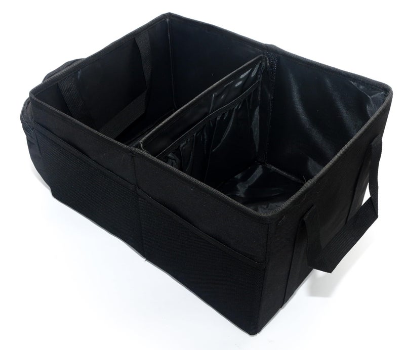 Generic Car Trunk Organizer Holder, Auto Cargo storage Box, Container Boot Case, Adjustable Pockets, Collapsible Multi-Compartment, Non-Slip Bottom, Waterproof - Image 1