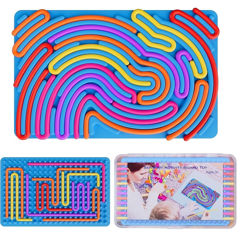 Spkwis Sensory Fidget Toys for Kids Toddler Boys ,Sensory Activity Board for Stress Anxiety Autistic ADHD, Calm Down Travel Airplane Essentials Toys for 3+ Year Old, Stuffers Gifts for Teen Girl - Image 1