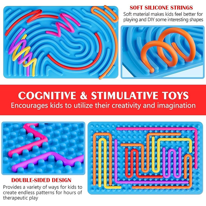 Spkwis Sensory Fidget Toys for Kids Toddler Boys ,Sensory Activity Board for Stress Anxiety Autistic ADHD, Calm Down Travel Airplane Essentials Toys for 3+ Year Old, Stuffers Gifts for Teen Girl - Image 2
