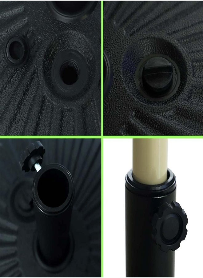 Yatai - Yatai Heavy Duty Round Parasol Plastic Base For Umbrella Patio Sunshade Umbrella Stand - Garden Umbrella Base Water Or Sand Filled - Outdoor Umbrella Holder Stand 22L - Image 1