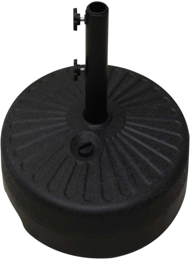 Yatai - Yatai Heavy Duty Round Parasol Plastic Base For Umbrella Patio Sunshade Umbrella Stand - Garden Umbrella Base Water Or Sand Filled - Outdoor Umbrella Holder Stand 22L - Image 1