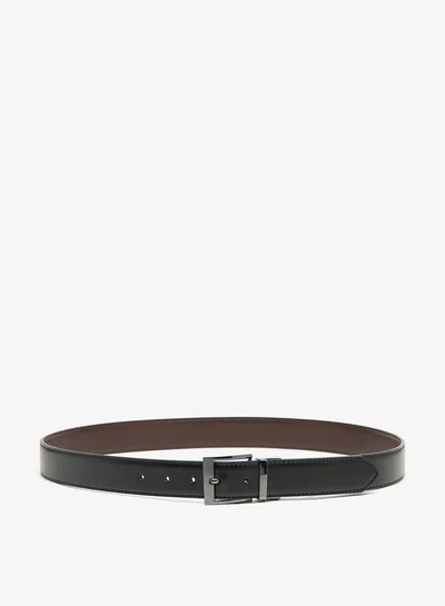 LBL by Shoexpress Men's Solid Belt with Pin Buckle Closure