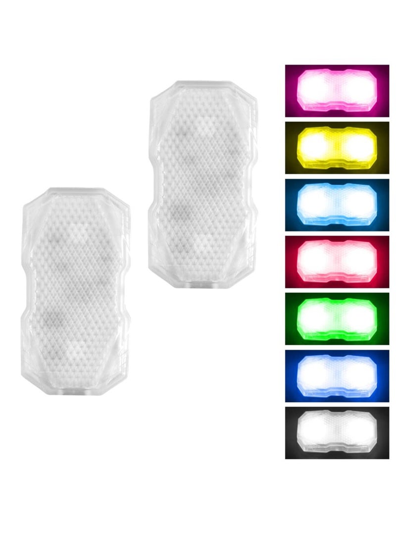 Rechargeable LED Car Atmosphere Lights, 2 Pack with 7 Colors and 3 Lighting Effects, Perfect for Car, Home, and Party Decoration - Image 1