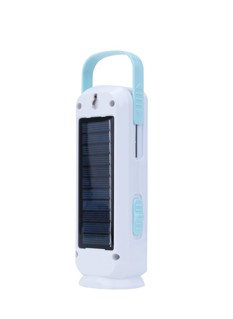 SONASHI Rechargeable Emergency Lantern with Portable Handle  Chargeable Solar Panel with Charging Indicator  Durable and Handy Design for Easy Use  Perfect for Indoor and Outdoor Activities SEL-714S Blue  - Image 3