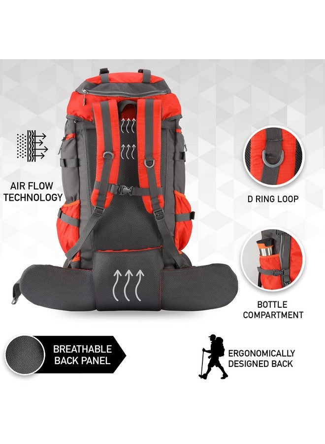 Impulse Rucksack bags 90 litres travel bag for Men's tourist bag for travel backpack for hiking trekking Bag for Men's camping Buckle Up Orange with 1 year Warranty (One Size) - Image 5