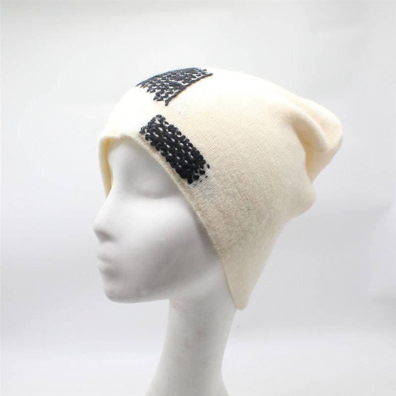 Beanie Large Head Winter Warm Knitted Postpartum Maternity Thermal Hat - Image 4