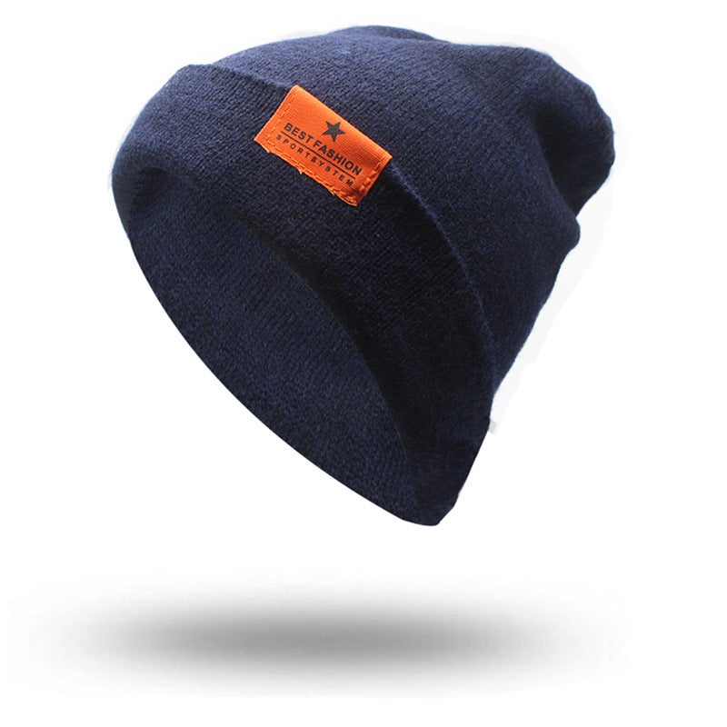Beanie Large Head Winter Warm Knitted Postpartum Maternity Thermal Hat - Image 1