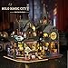 Shylamb DIY Book Nook Kit DIY Miniature Dolls House Kit with Furniture and LED Light 3D Puzzle Wooden Art Bookends Model Kits for Adults to Build Holo Demon City - Image 4