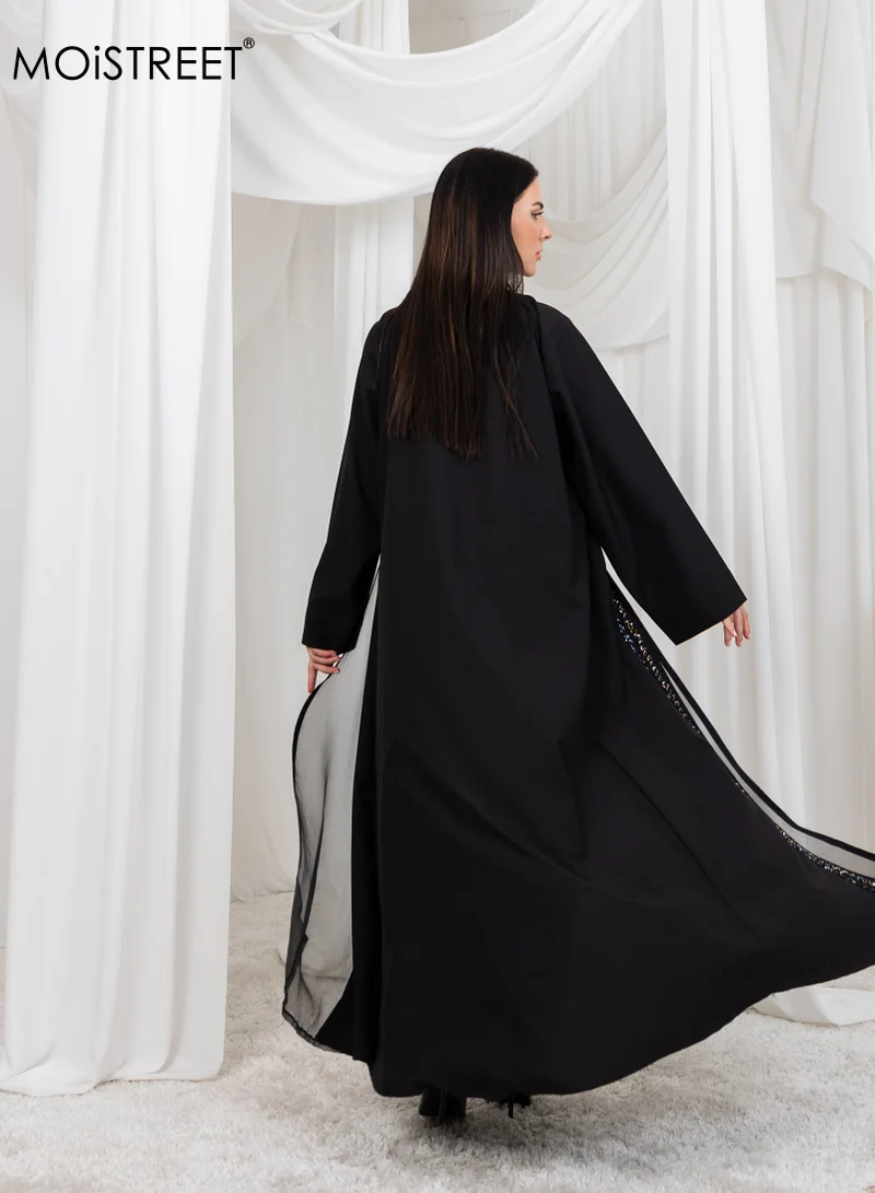 Moistreet MOiSTREET Organza Embroidery Abaya