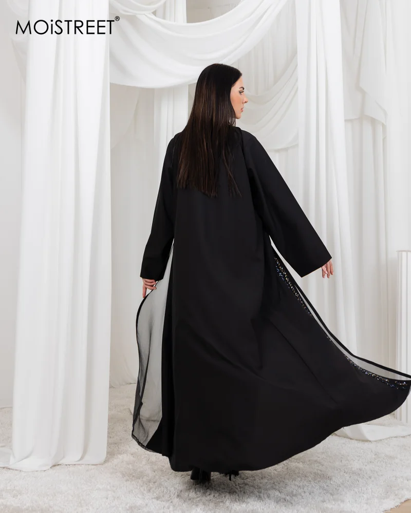 Moistreet MOiSTREET Organza Embroidery Abaya