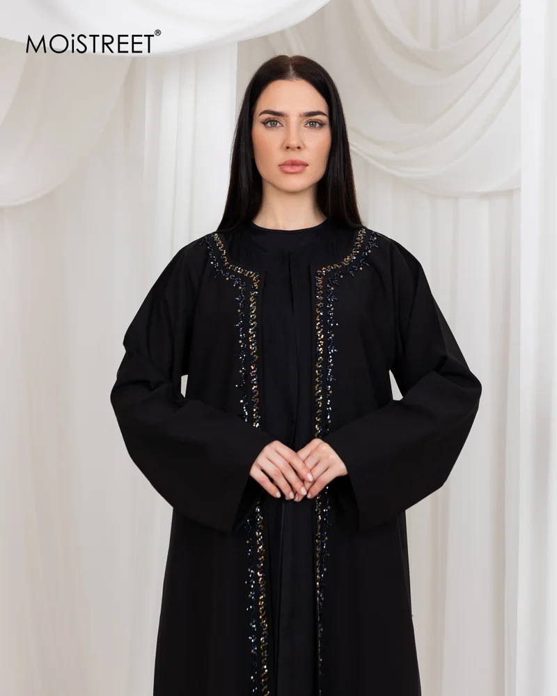 Moistreet MOiSTREET Organza Embroidery Abaya