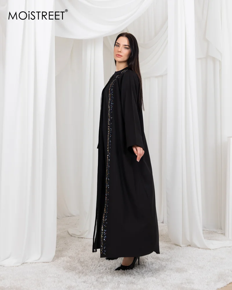 Moistreet MOiSTREET Organza Embroidery Abaya