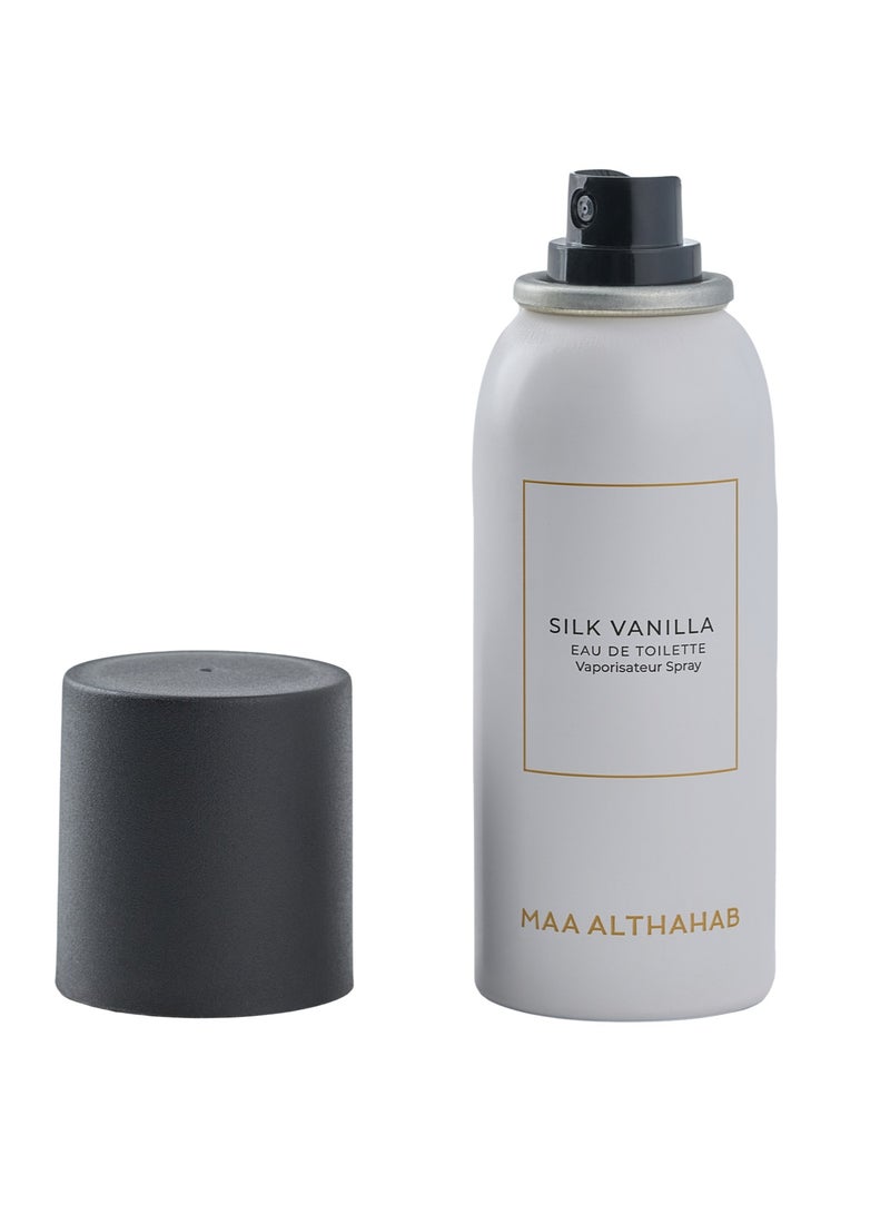 ماء الذهب Silk Vanilla Body spray For Women  100 ml - Image 2