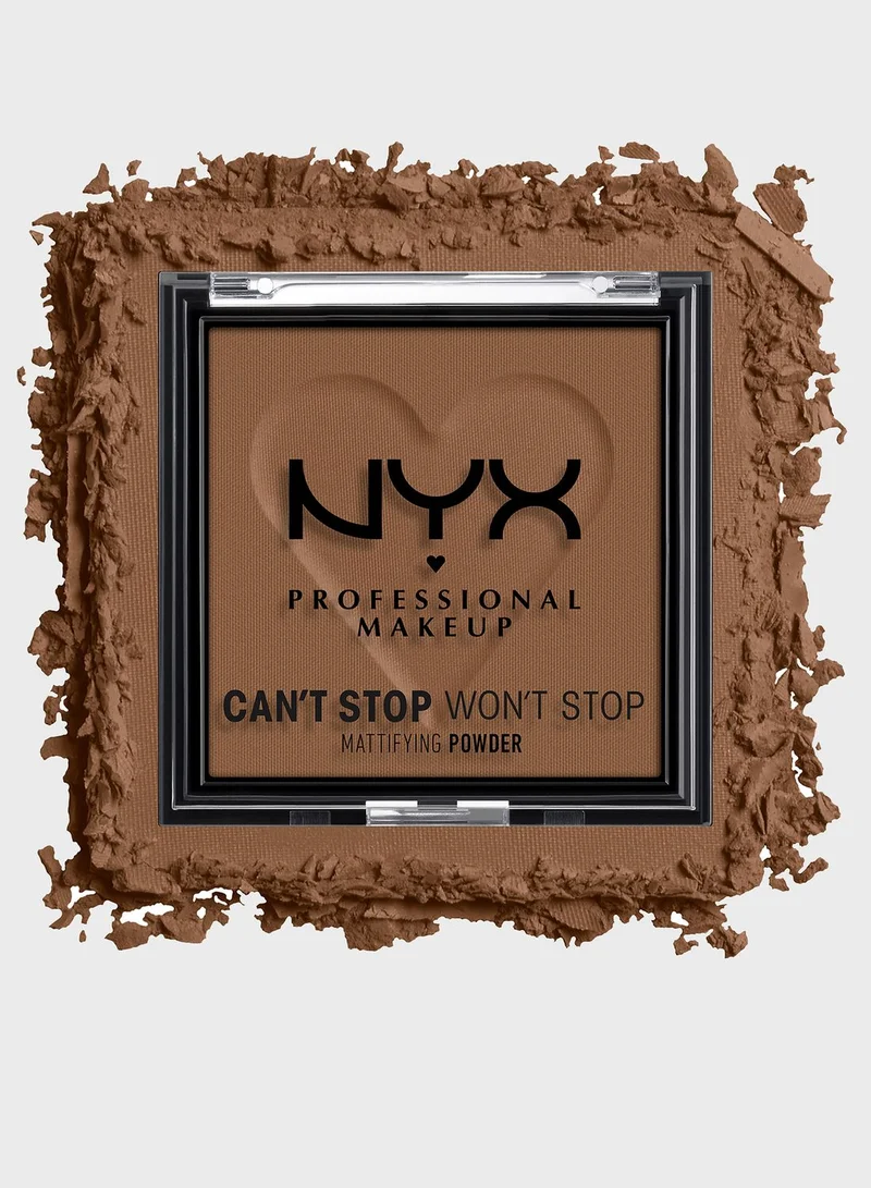 NYX PROFESSIONAL MAKEUP Can't Stop Won't Stop Mattifying Powder  Deep