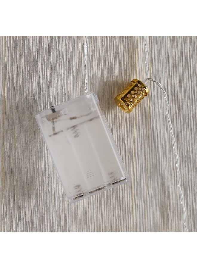 Home Box LED Metal Carved Tube String Light - Warm White - Image 4