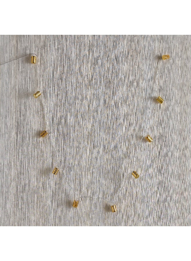 Home Box LED Metal Carved Tube String Light - Warm White - Image 2