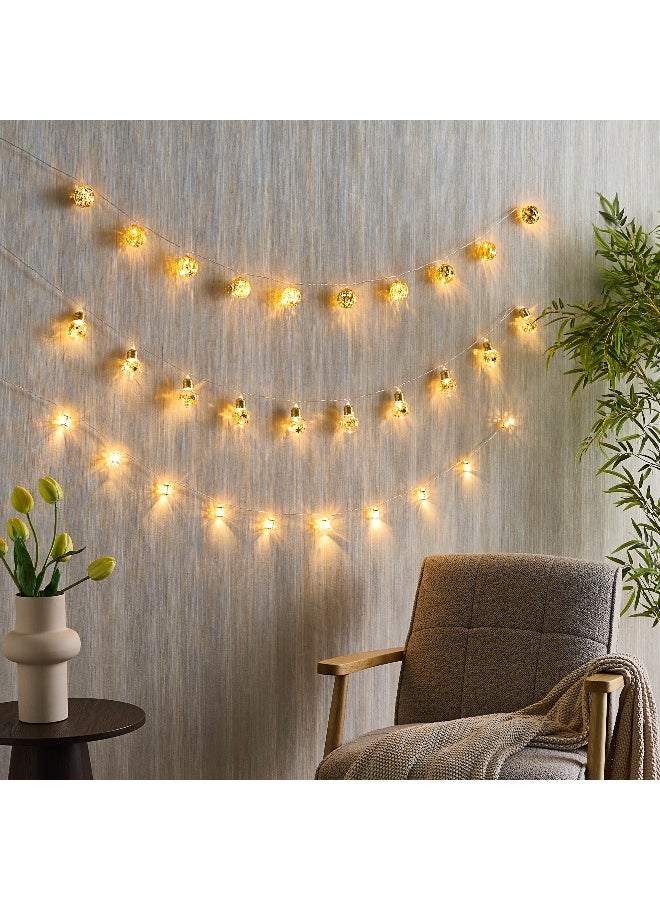 Home Box LED Metal Carved Tube String Light - Warm White - Image 5