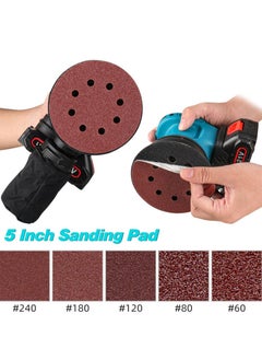 Aikanbo 21V Cordless Random Orbital Sander Kit with Vacuum Attachment,Rechargeable Sander 6 Variable Speed Electric Hand Sander for Woodworking Sanding  - Image 5