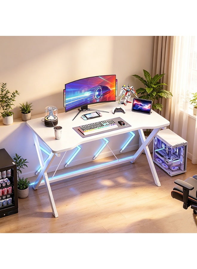NEWLAN Modern Minimalist Gaming Desk Office Desk, Sturdy and Stable, Easy to Clean, Ideal for Gaming and Home Office Use. 120*74.5*60cm - Image 1