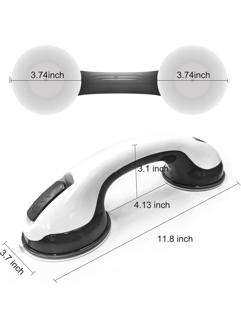 Bathroom Safety Grab Handles with Strong Suction Mount, Heavy-Duty Support Bars for Shower and Bathtub Use, Easy Installation Design for Enhanced Stability, Pack of 2 - Image 2