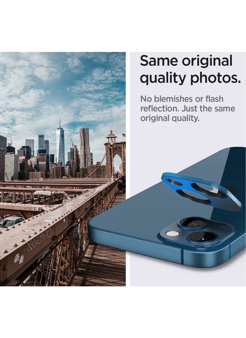 GLAStR Optik Camera Lens Screen Protector [2 Pack] for iPhone 13 (2021) and iPhone 13 Mini (2021) - Blue