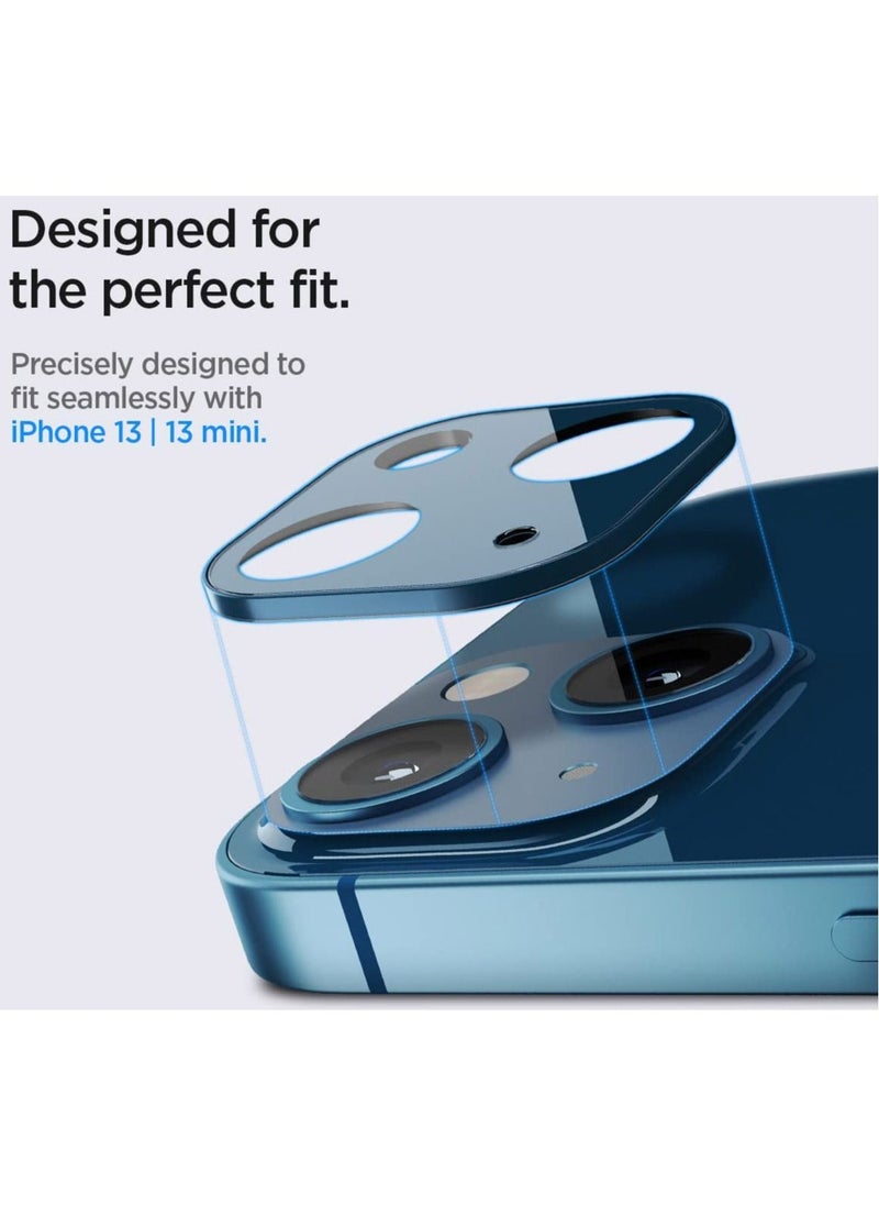 GLAStR Optik Camera Lens Screen Protector [2 Pack] for iPhone 13 (2021) and iPhone 13 Mini (2021) - Blue