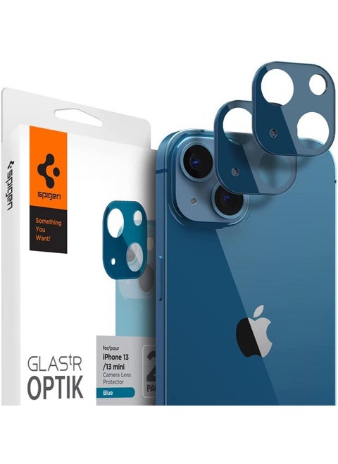 GLAStR Optik Camera Lens Screen Protector [2 Pack] for iPhone 13 (2021) and iPhone 13 Mini (2021) - Blue