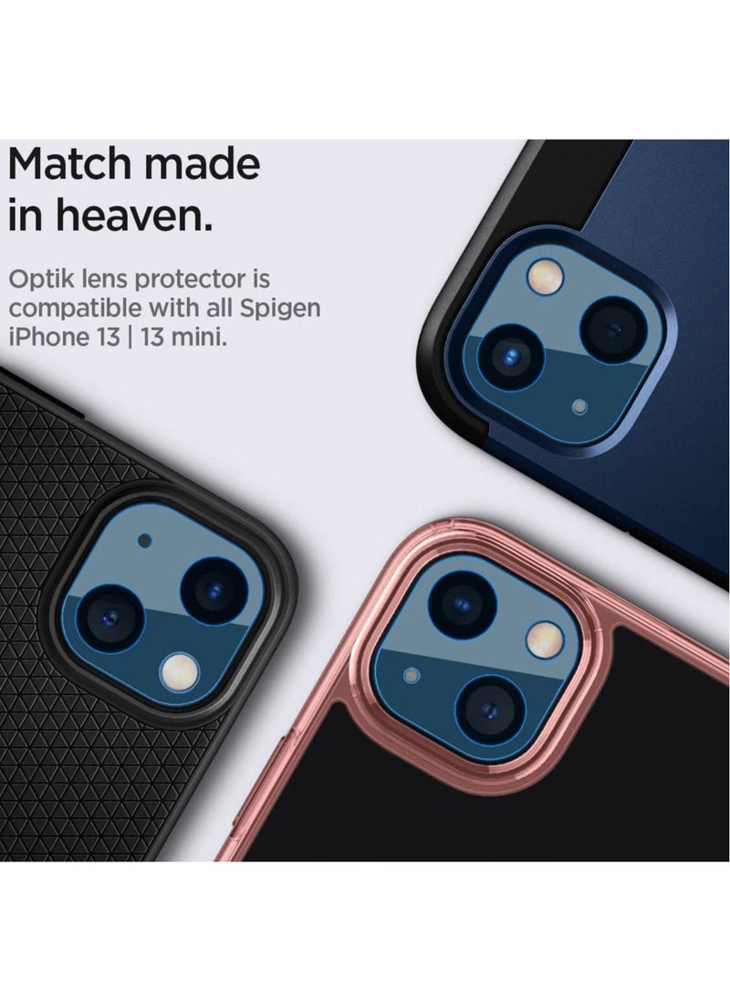 GLAStR Optik Camera Lens Screen Protector [2 Pack] for iPhone 13 (2021) and iPhone 13 Mini (2021) - Blue