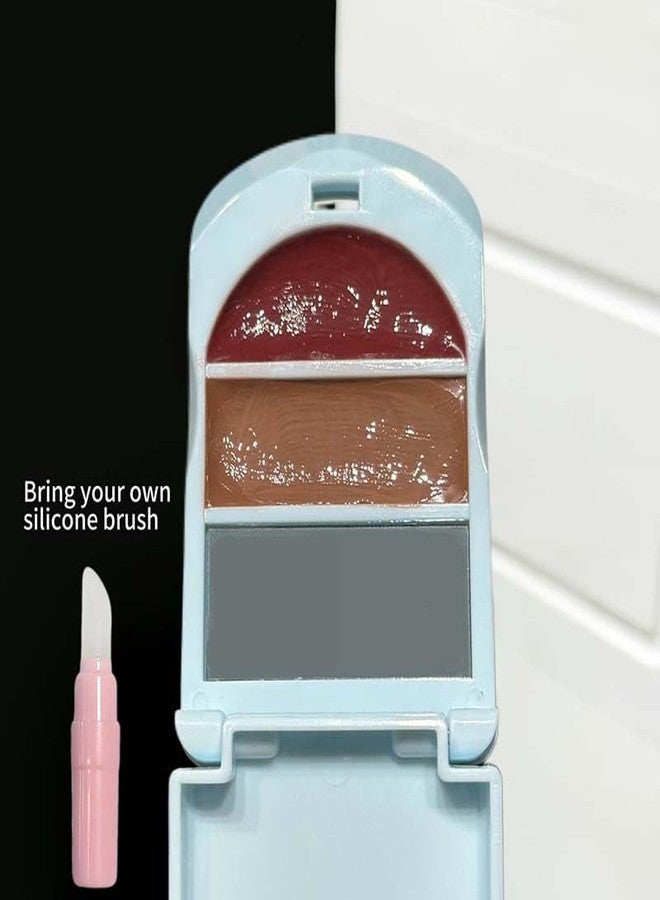 Cappuvini Cute Critter Lip Gloss Palette | Soft Light Texture Formula | 2 Shades Compact for Gradient Lips | Moisturizing Shine and Easy Layering Custom Lip Looks | Adorable Compact Design for Girls | High Glossy Finish | Cute Gen Z Makeup Essential for wet, Plump-Looking (04#Naked Milk Tea Color + Jujube Red, 3.5g) - Image 5